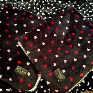 Victoria's Secret Heart Patterned Blanket